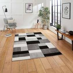 Think Rugs Matrix MT61 Grey/Black Beige