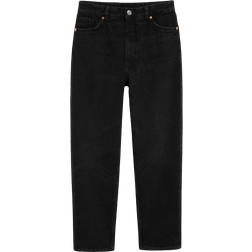 Monki Taiki High Waist Tapered Jeans - Black