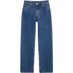 Monki Taiki High Waist Straight Leg Jeans - Blue