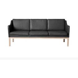 FDB Møbler MK46 Natural/Black Soffa 203.5cm 3-sits