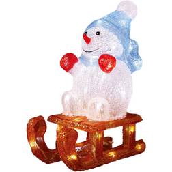 Veli Line Snowman on Sled Multi Julelampe 32cm