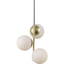 Nordlux Lilly Brass/Opal White Pendel ∅ 15cm