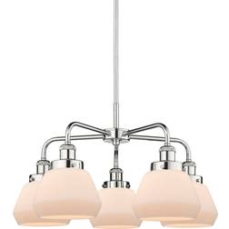 Innovations Lighting Fulton Polished Chrome/Matte White Ceiling Lamp