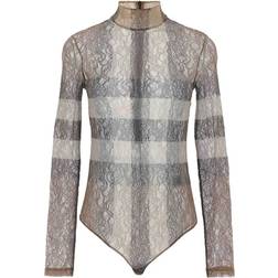 Burberry Ta N Lace Bobysuit - Brown