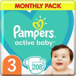 Pampers Active Baby Size 3 6-10kg 208pcs