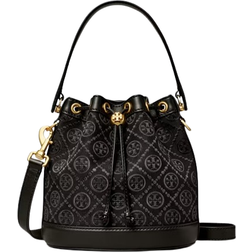 Tory Burch T Monogram Bucket Bag - Black