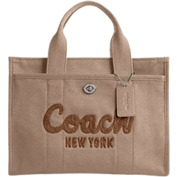 Coach Cargo Tote - Silver/Dark Natural