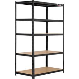 Rhino Racking 5 Tier Boltless Black Shelving System