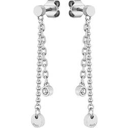 HUGO BOSS Iris Earrings - Silver/Transparent