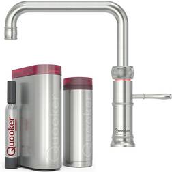 Quooker Classic Fusion Square incl. PRO3 & CUBE Rustfritt stål