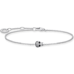 Thomas Sabo Skull Bracelet - Silver/Black/Transparent