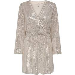 Only Goldie Sequin Dress - Ecru