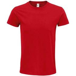 Sol's Epic Round Neck Fitted Jersey T-shirt - Red