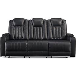 Ashley Center Point Black Sofa 83" 3 Seater