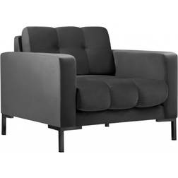 Micadoni Home Mamaia Black/Dark Grey Armchair 78cm