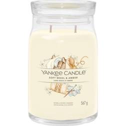 Yankee Candle Soft Wool & Amber Neutrals Vela Aromática 567g