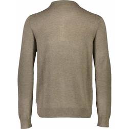 Lindbergh Long Sleeve Knit Polo Shirt - Sand