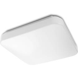 Mauve Square White Ceiling Flush Light 32.2cm