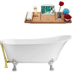 Streamline Claw Foot Bathtub (N342CH-GLD) 160.0z71.9