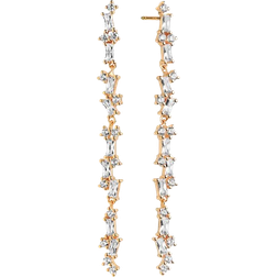 Sif Jakobs Antella Lungo Earrings - Gold/Transparent