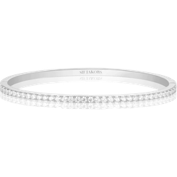 Sif Jakobs Ellisse Bangle - Silver/Transparent