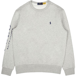 Polo Ralph Lauren Logo Embroidered Fleece Sweatshirt - Andover Heather/Dark Coba