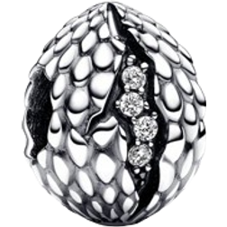 Pandora Game of Thrones Sparkling Dragon Egg Charm - Silver/Transparent