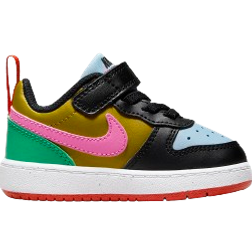 Nike Court Borough Low Recraft TDV - Black/Bronzine/Light Armory Blue/Playful Pink