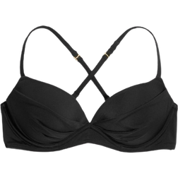 Smart & Sexy Swim Secret Convertible Push-Up Bikini Top - Black Hue