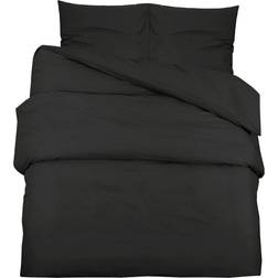 vidaXL 136112 Duvet Cover Black (220x220cm)