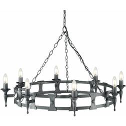 Loops ME61837329 Black/Silver Pendant Lamp ∅ 90cm