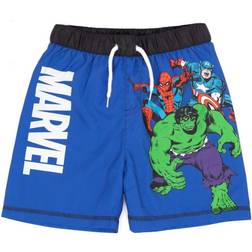 Marvel Kid's Swim Shorts - Blue/White