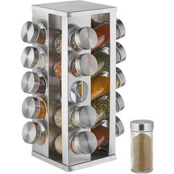 Relaxdays 10032728 20 Jar Spice Rack