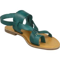 Leather Collection Toe Loop - Green