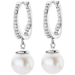 Spirit Icons Malibu Earrings - Silver/Transparent/Pearls