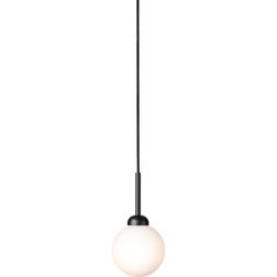 Nuura Apiales Satin Black / Opal Pendant Lamp ∅ 12cm