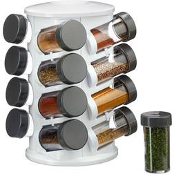 Relaxdays Rotatable 16-Jar Spice Rack
