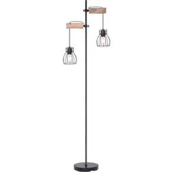 Globo Lighting Mina Black/Natural Golvlampa 168cm