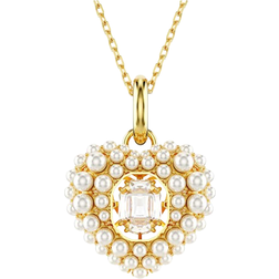 Swarovski Hyperbola Pendant Necklace - Gold/Pearl/Transparent