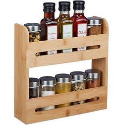 Relaxdays Bamboo Spice Rack 2 Tier