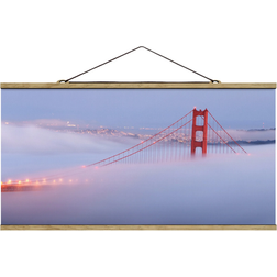 Klebefieber San Francisco's Golden Gate Bridge Oak Affiche 50x25cm