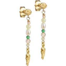 ENAMEL Copenhagen Zoie Forest Earrings - Gold/Multicolour