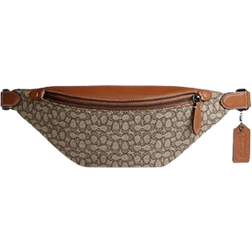 Coach Charter Belt Bag 7 In Micro Signature Jacquard - Cocoa/Burnished Amber