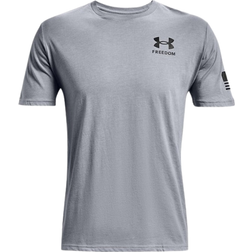 Under Armour Men's Freedom Flag T-Shirt - Steel Medium Heather/Black