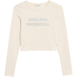 Monki Endless Potential Top - Beige