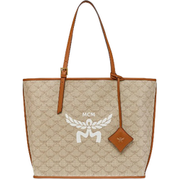 MCM Himmel Lauretos Medium Shopper - Beige/Oatmeal