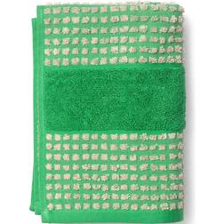 Juna Check Bath Towel Green (100x50cm)