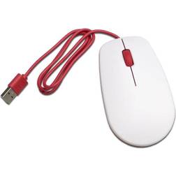 Raspberry Pi SC0165 Mouse USB Ottico Bianco Rosso 3 Tasti