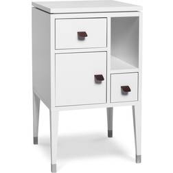 Mavis Abisko White Lacquer Sängbord 42x42cm