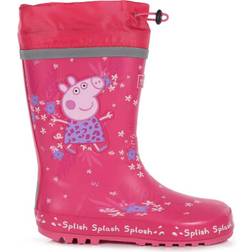 Regatta Kid's Splash Peppa Pig Tropical Wellington - Pink Fusion